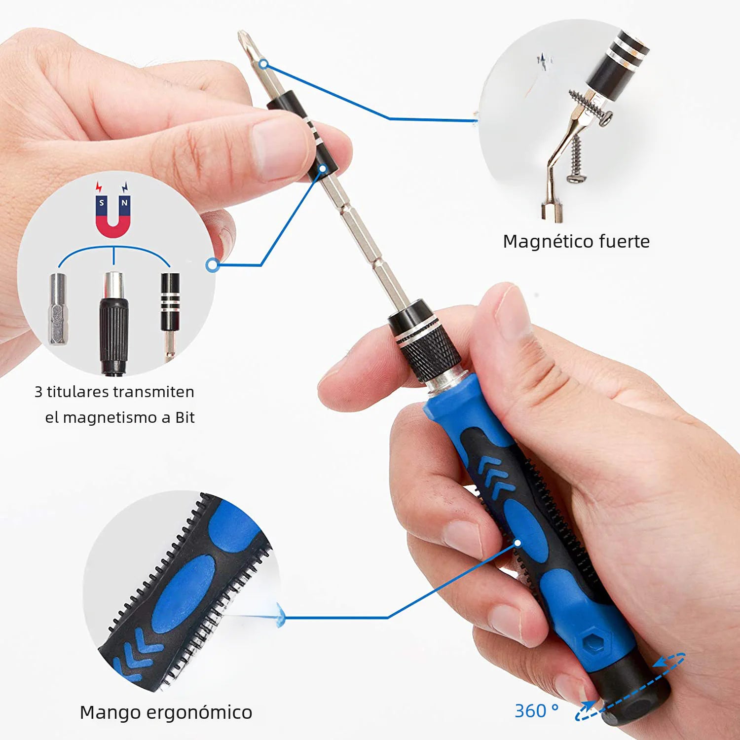 142-in-1 Screwdriver Set with Multiple Heads and Types