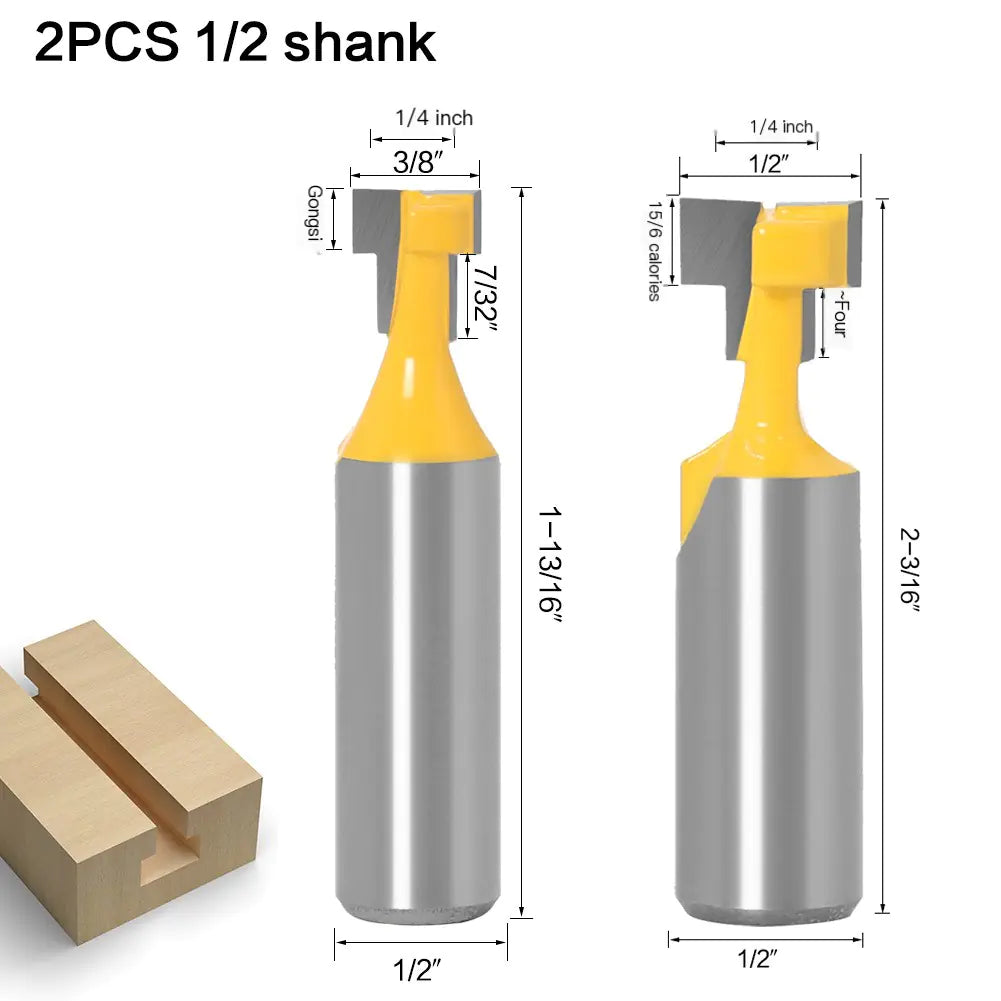 Woodworking Router Bit Set with Locking Mechanism