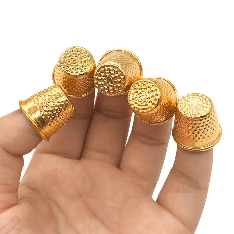 10pcs Gold & Silver Sewing Tools Set with Thimbles