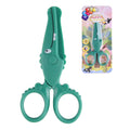 ASTARON Toddler Safety Scissors Cute Crocodile Kids Preschool Training Scissors Art Craft Plastic Scissors for Preschool Supplies and Scrapbooking Supplies 3 Styles Options (Crocodile)