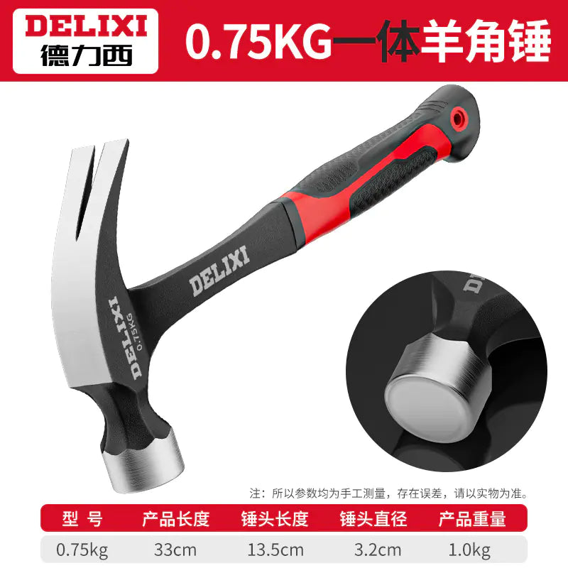 Delixi Multifunctional Claw Hammer for Woodworking