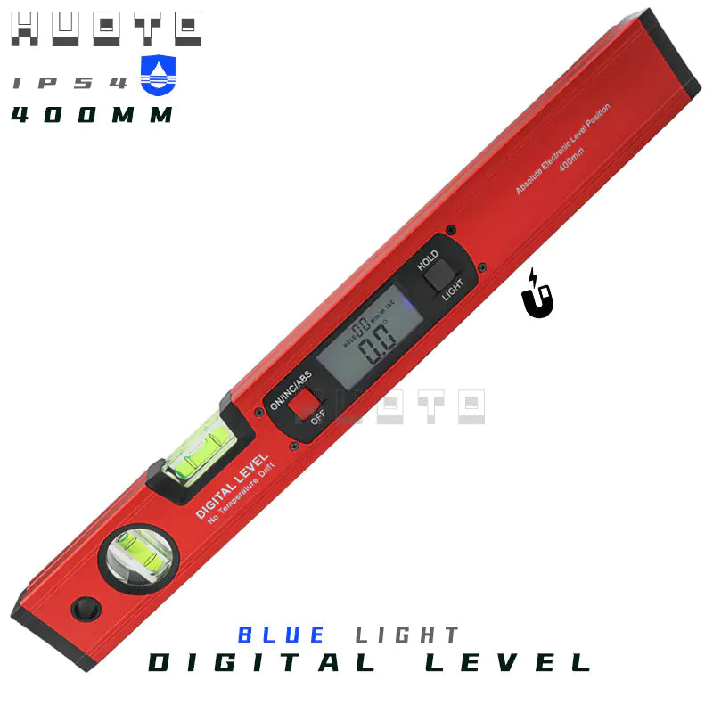 400mm Digital Level with Magnetic Base and Angle Measure