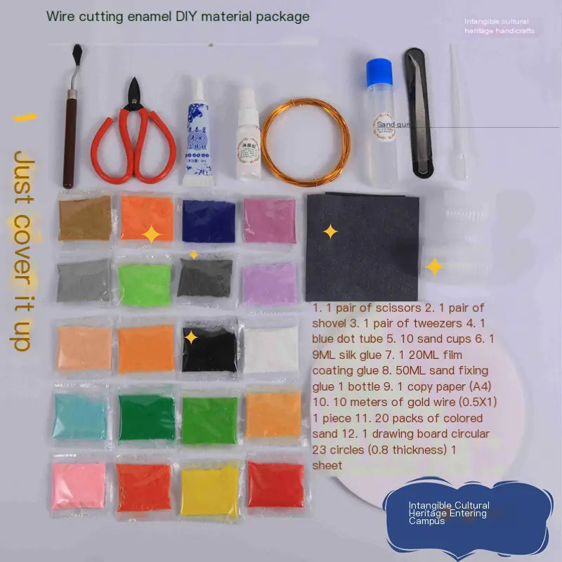 Cloisonné DIY Kit with Complete Tools and Materials