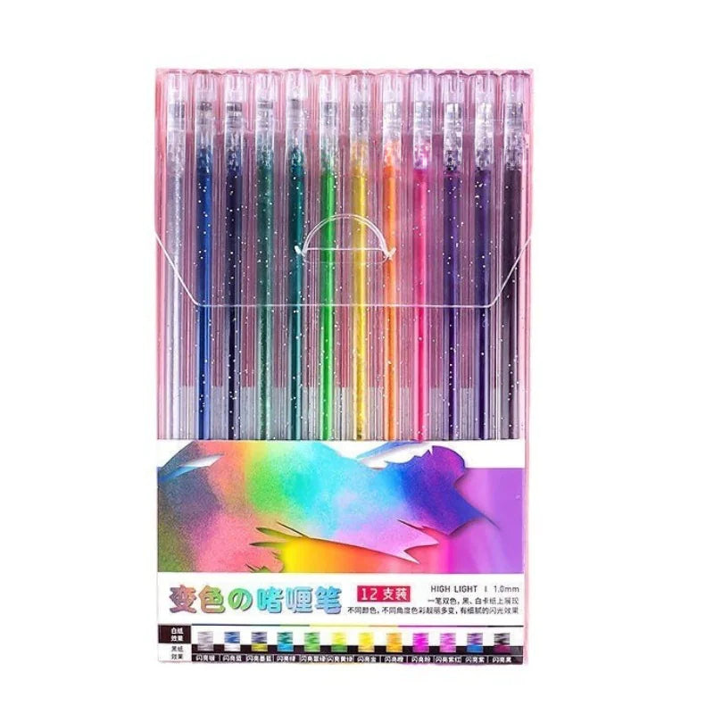 Glitter Gel Pen Set - 18 Colors for Art and Journaling