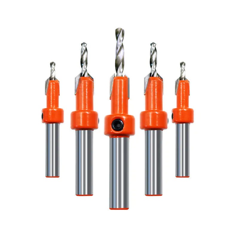 Woodworking Step Drill and Countersink Drill Set