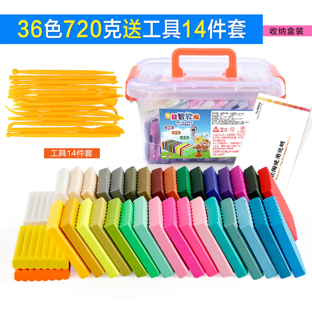 Polymer Clay Kit with Molds and Tools (Wholesale)