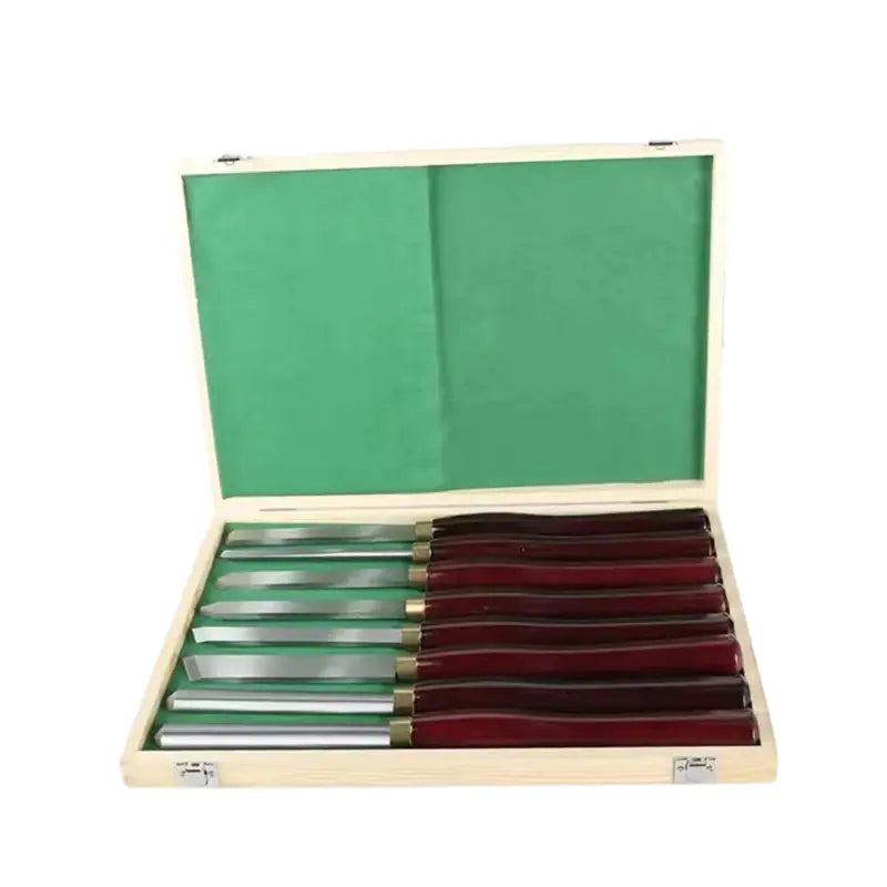 Woodworking Turning Tool Set — Red Handle