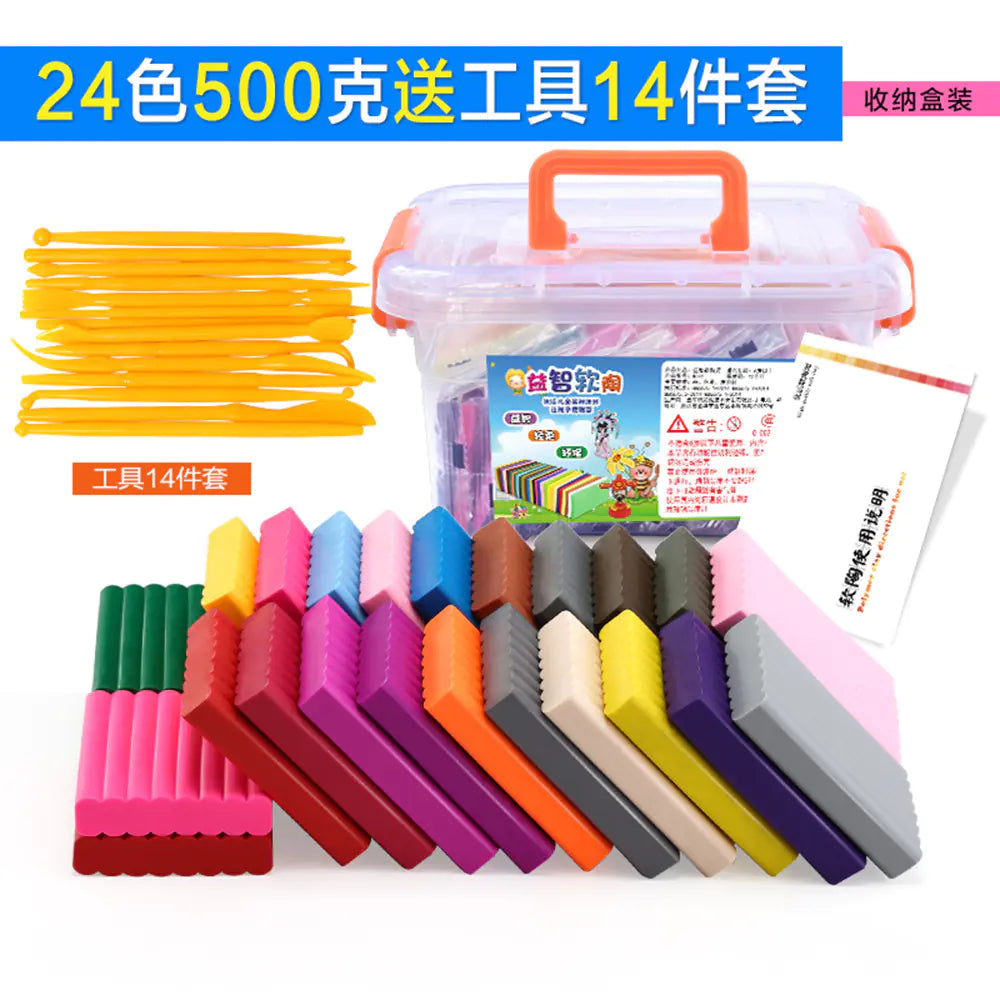 Polymer Clay Kit with Molds and Tools (Wholesale)