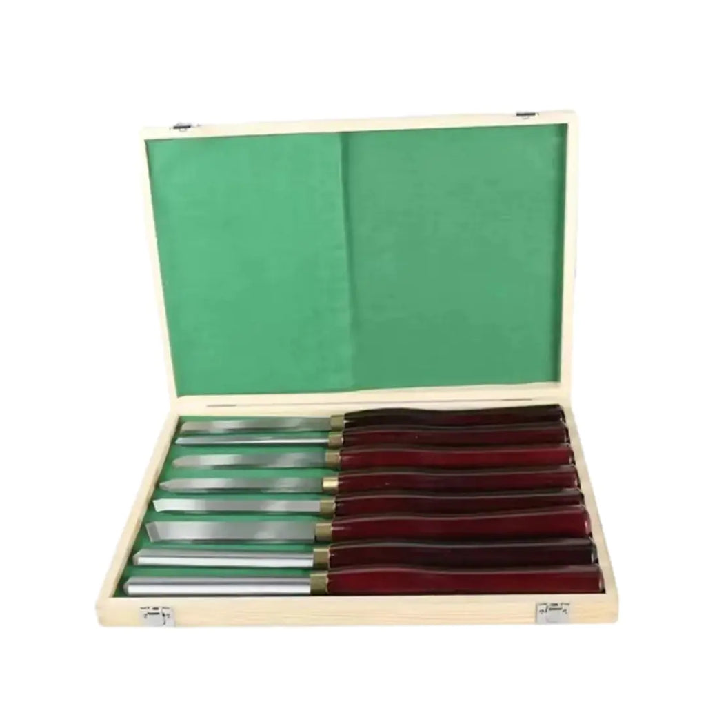 Woodworking Turning Tool Set — Red Handle