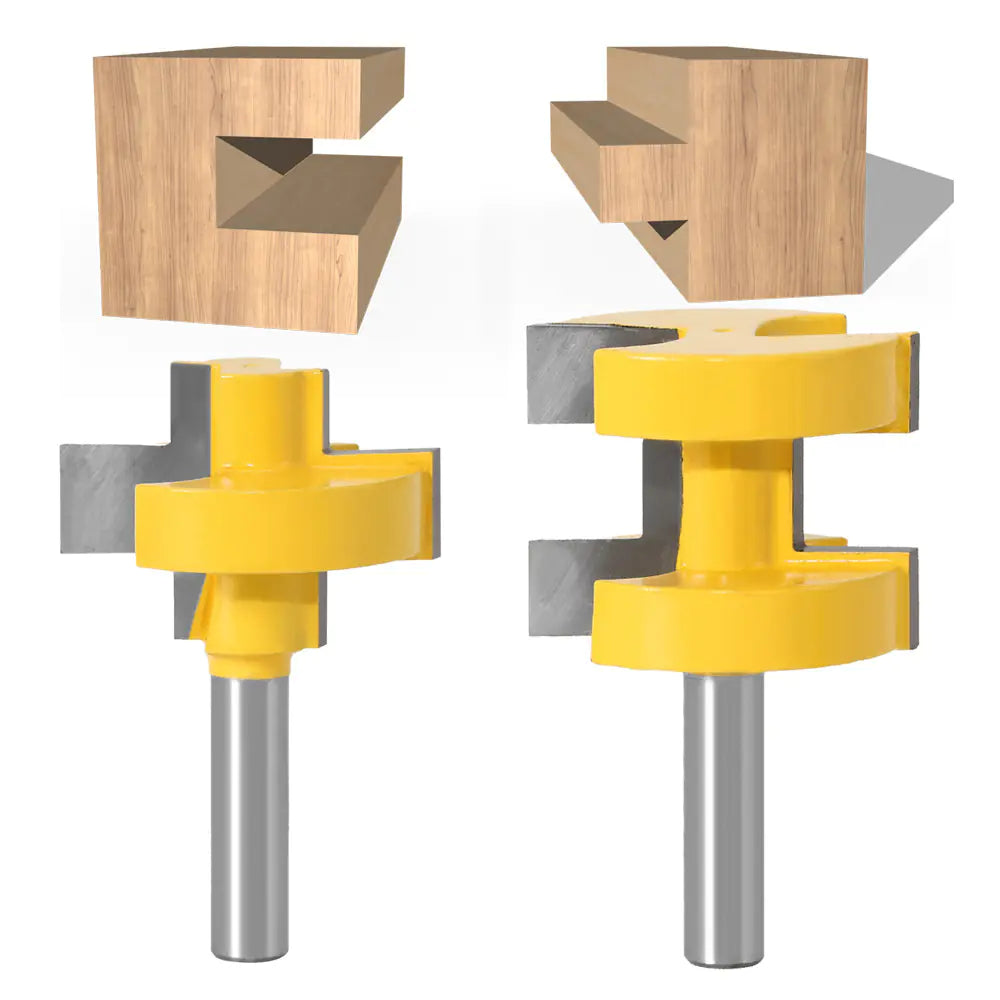 Woodworking Mortise Router Bit Set C08-155 (8 Pcs)