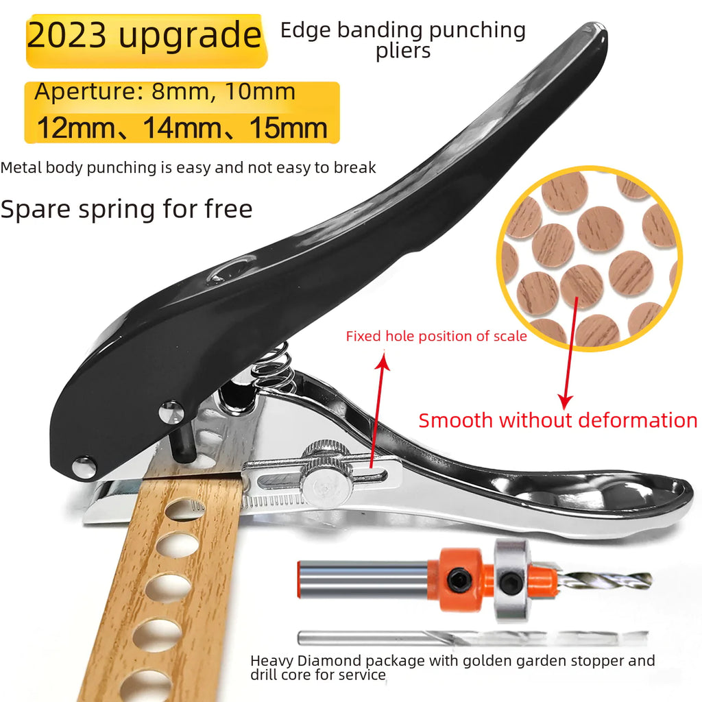 Heavy-Duty Round Hole Punch Tool for Woodworking
