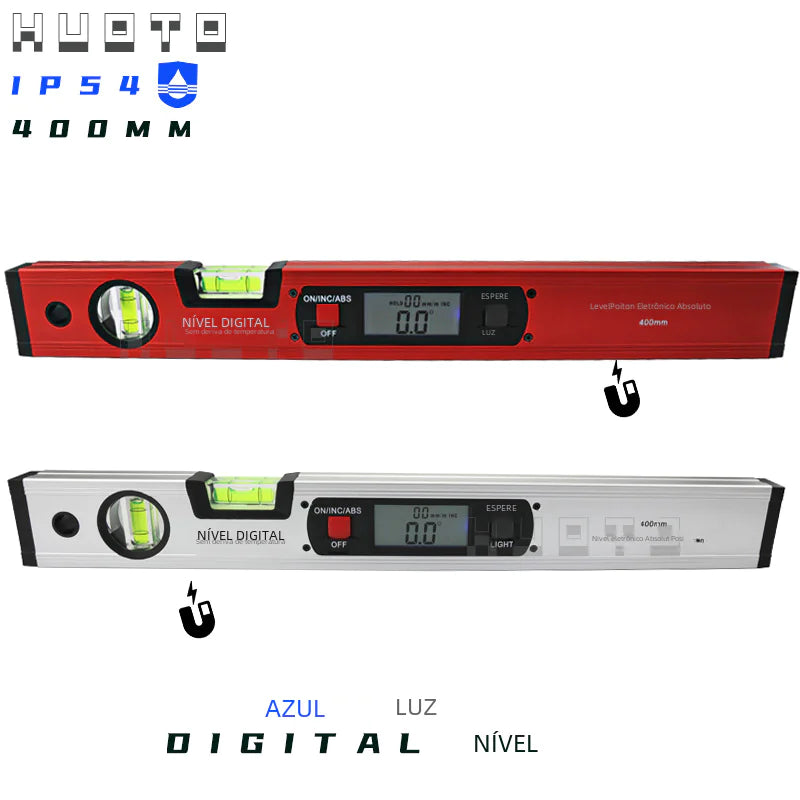 400mm Digital Level with Magnetic Base and Angle Measure