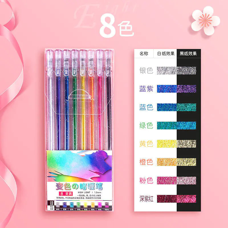 Glitter Gel Pen Set - 18 Colors for Art and Journaling