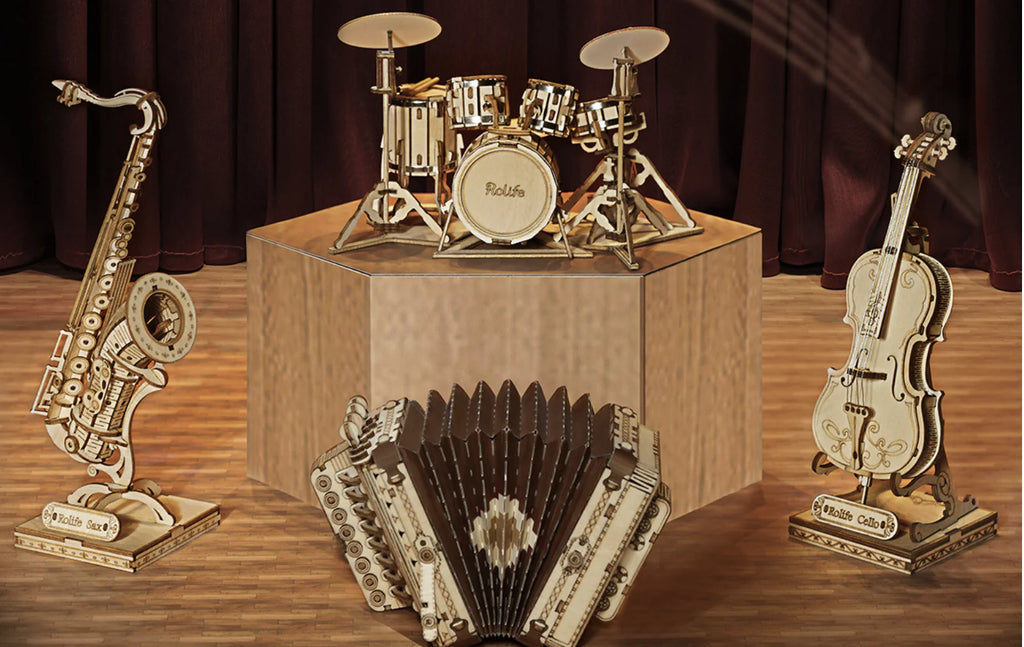 3D Wooden Jigsaw Puzzle - Creative Laser Craft Model