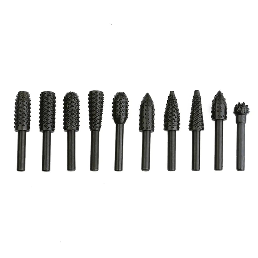 5-Piece Woodworking Shaped Rotary File Set