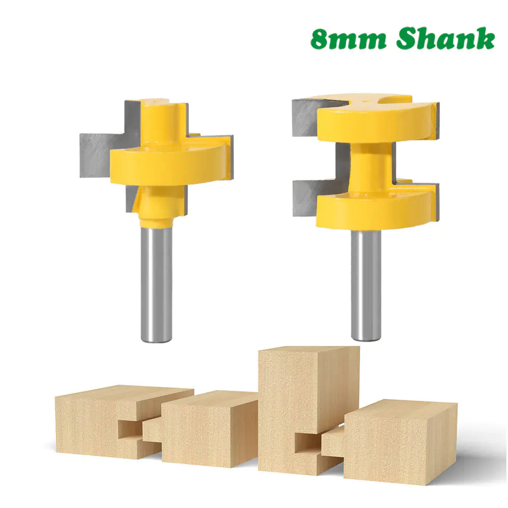 Woodworking Mortise Router Bit Set C08-155 (8 Pcs)