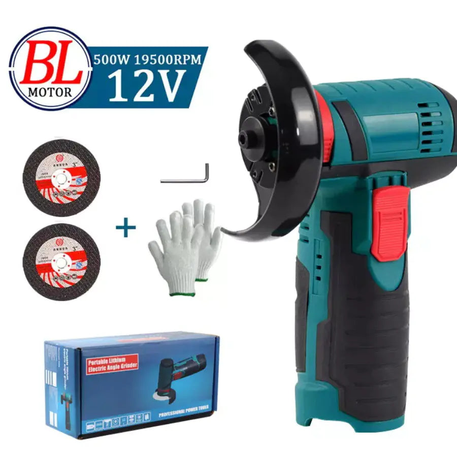 12V Corded Mini Angle Grinder with Brush Motor