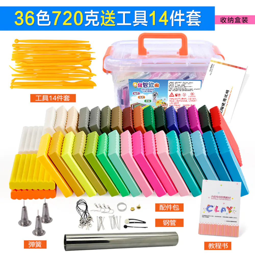Polymer Clay Kit with Molds and Tools (Wholesale)
