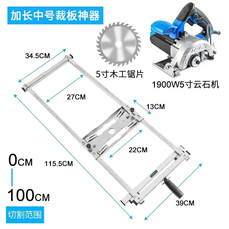 Multifunctional Marble Cutting Saw with Base Support
