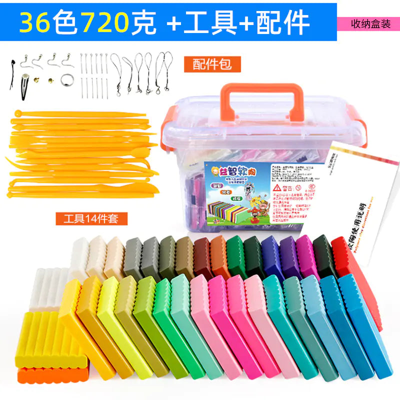 Polymer Clay Kit with Molds and Tools (Wholesale)