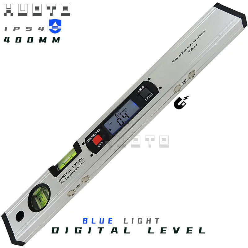 400mm Digital Level with Magnetic Base and Angle Measure