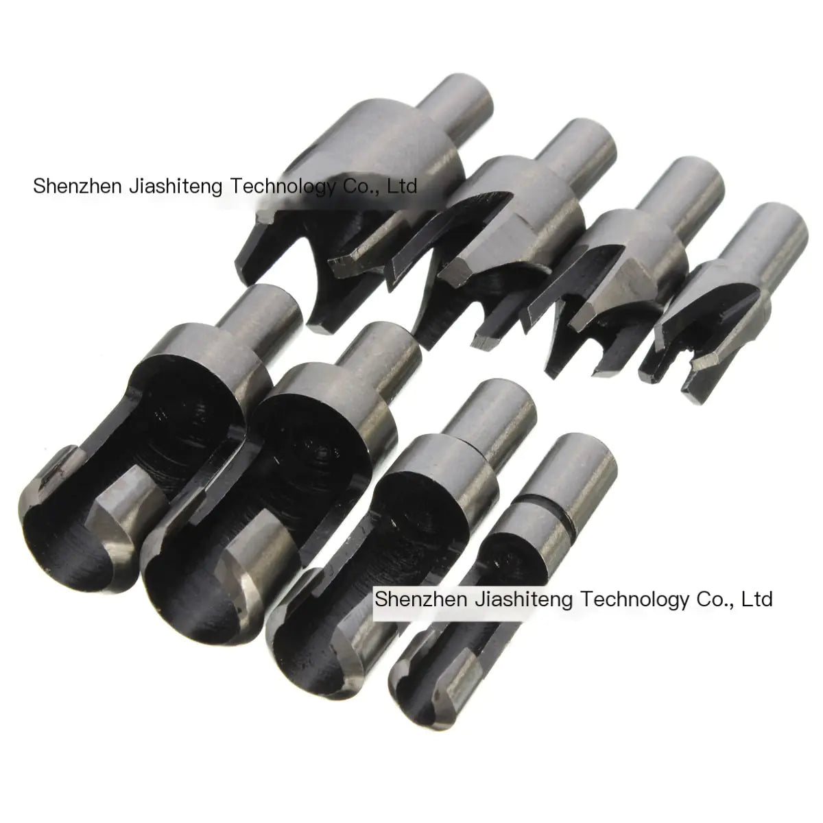 8-Piece Wood Plug Drill Set with Hole Saw Bits