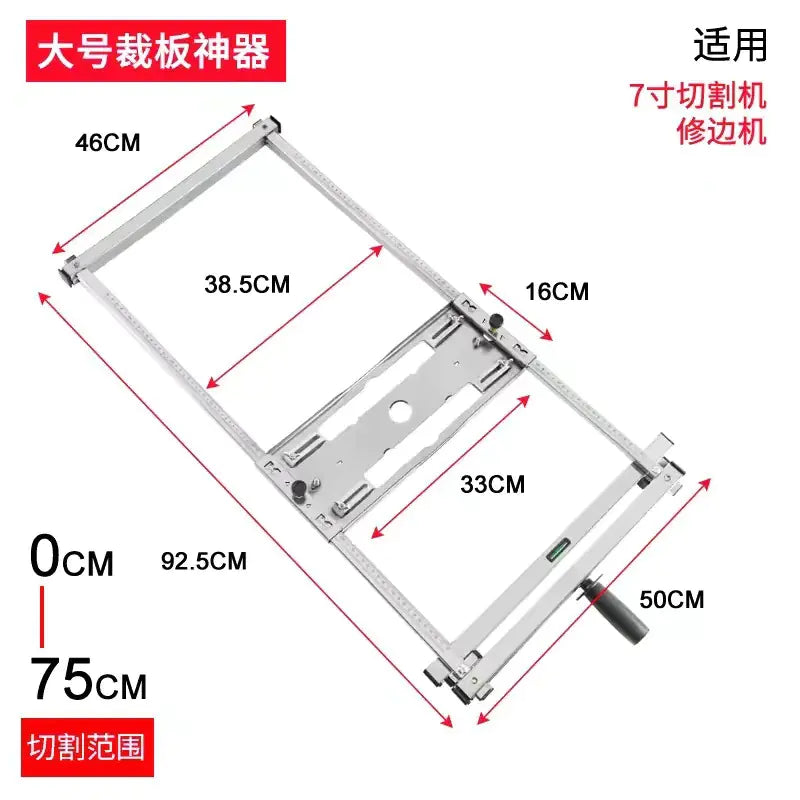 Multifunctional Marble Cutting Saw with Base Support