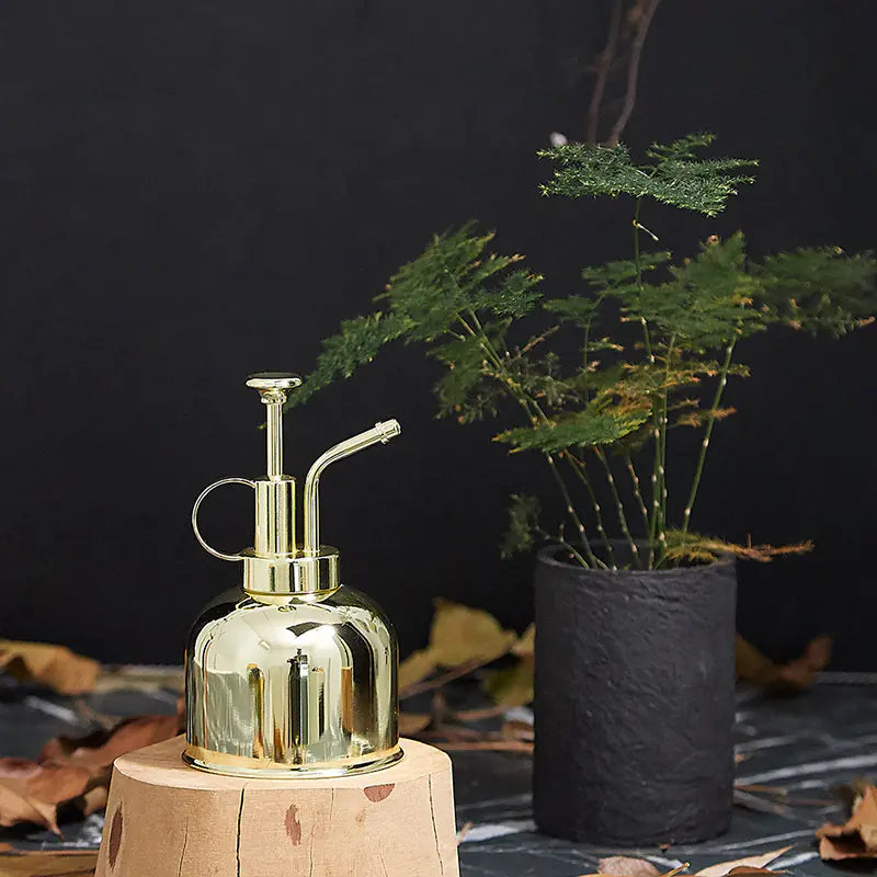 Vintage Brass Gold Mini Kettle Fogger Sprayer Pot