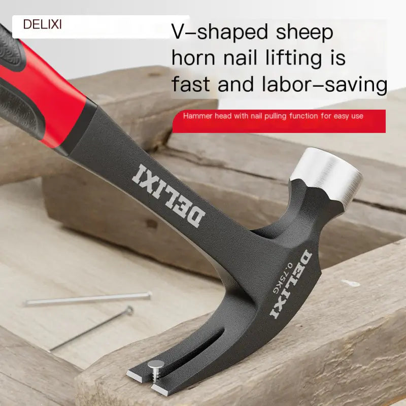 Delixi Multifunctional Claw Hammer for Woodworking