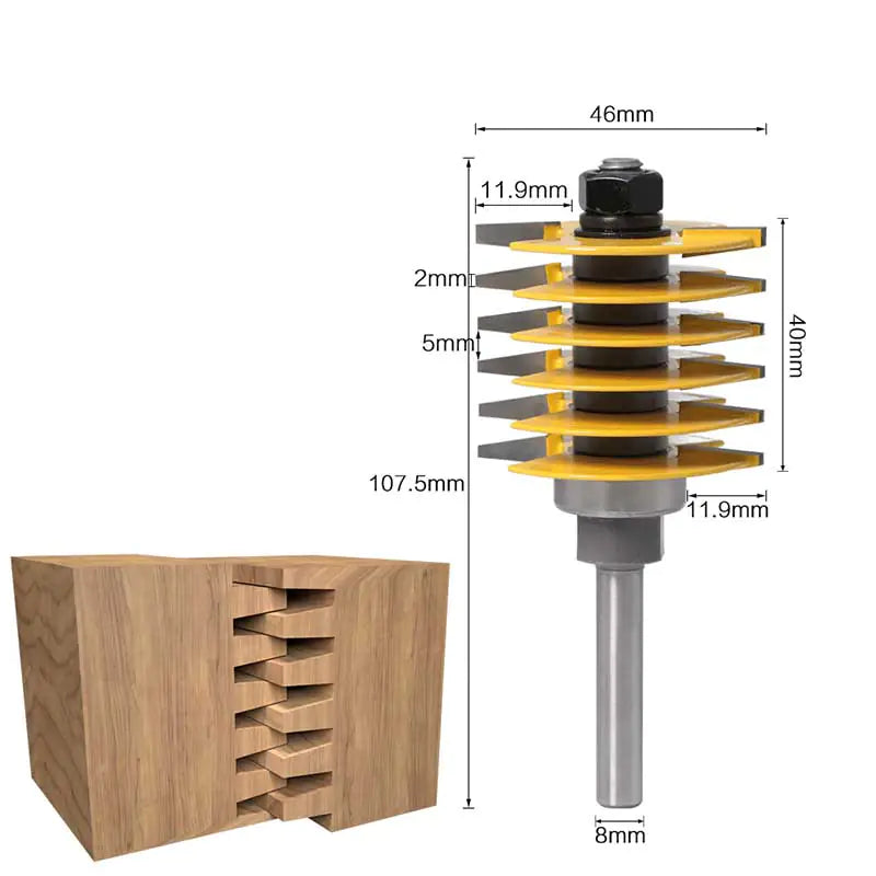 1/2 Inch Finger Joint Router Bit for Woodworking