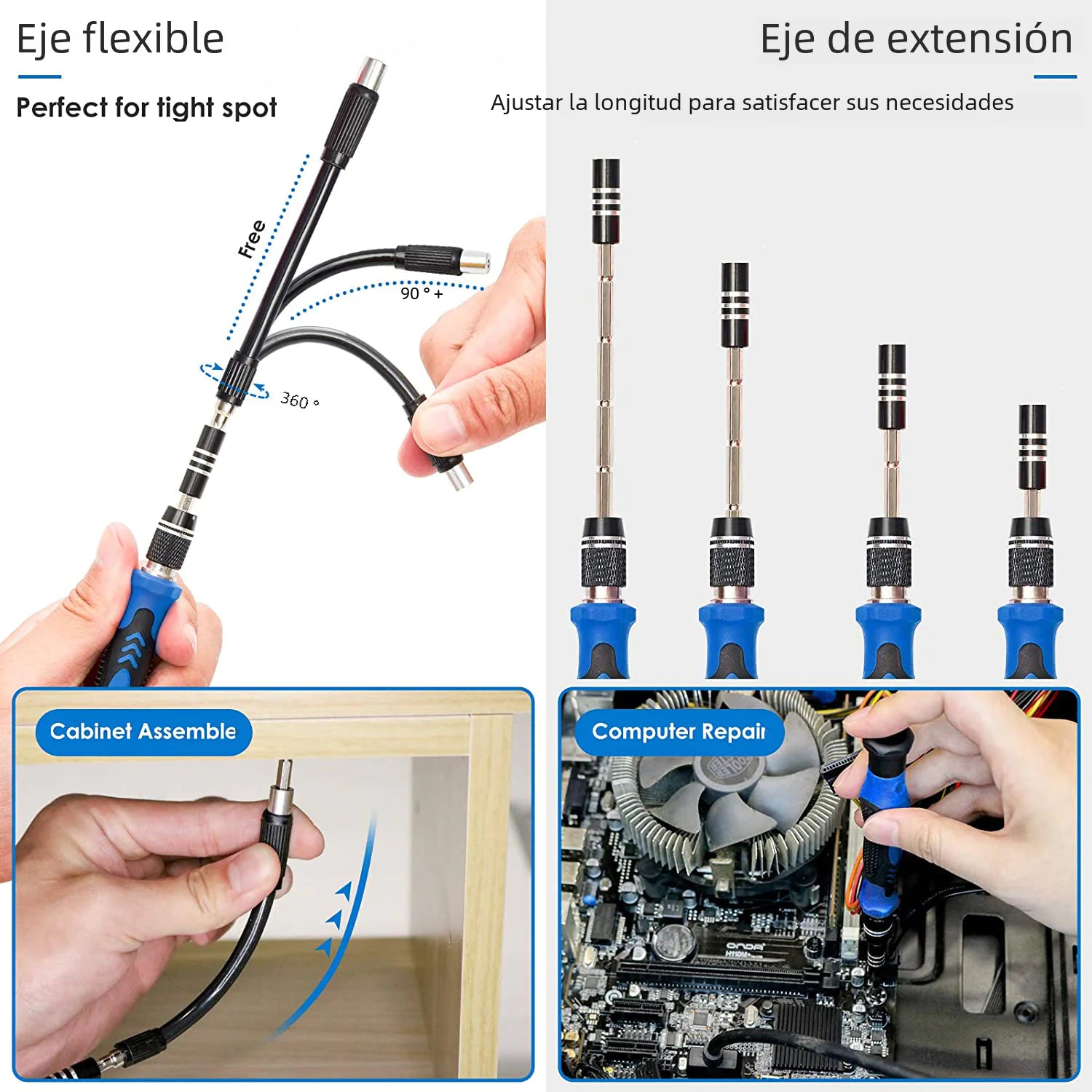 142-in-1 Screwdriver Set with Multiple Heads and Types