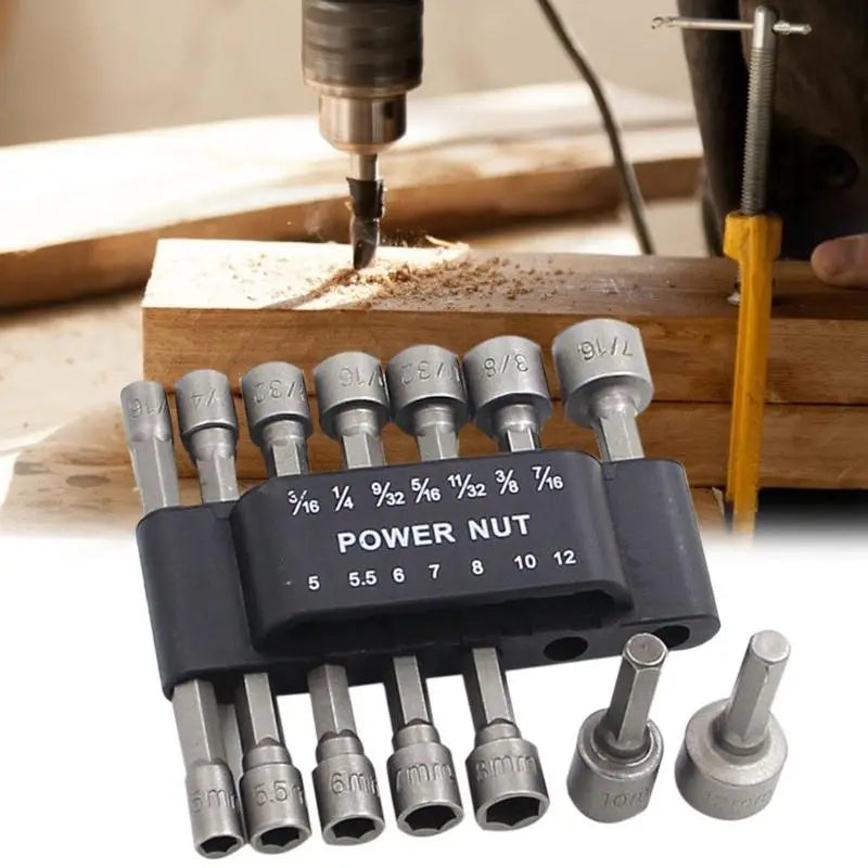 14pcs Magnetic Hex Socket Wrench Set with Drill Tools