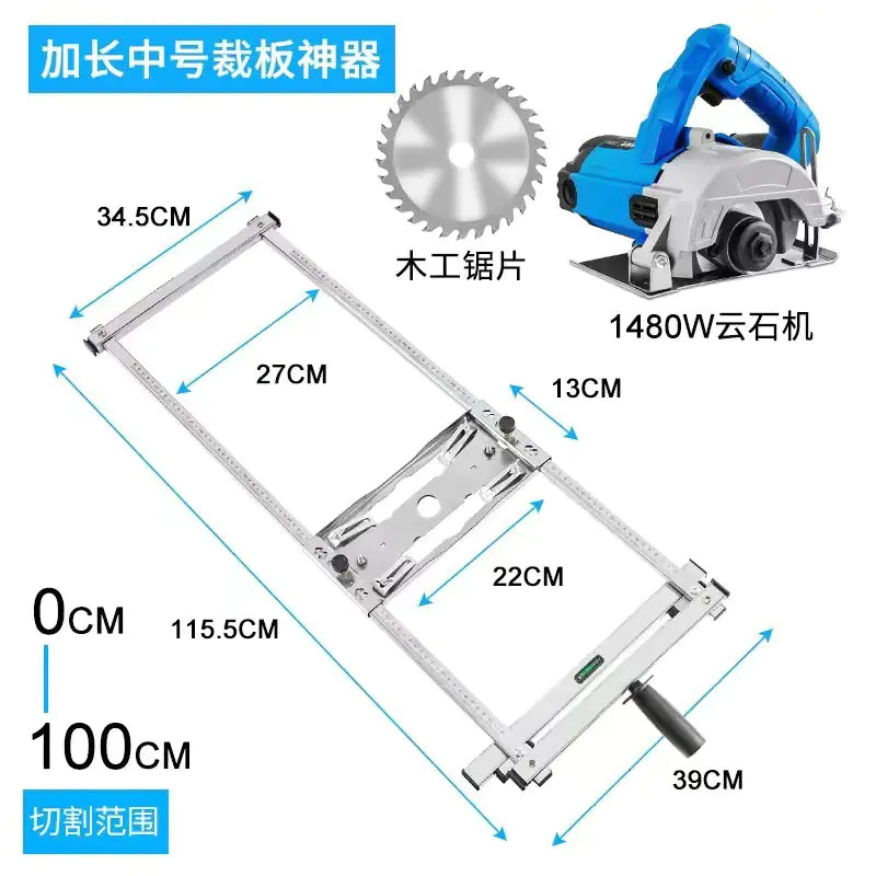 Multifunctional Marble Cutting Saw with Base Support