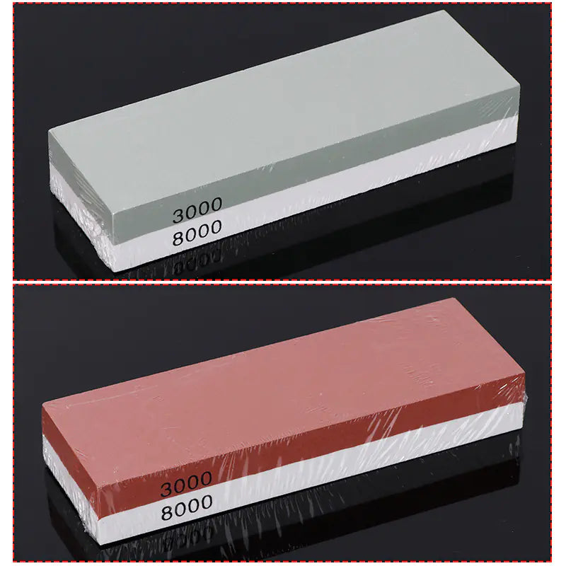 3000/8000 Grit Dual-Sided Whetstone with Base