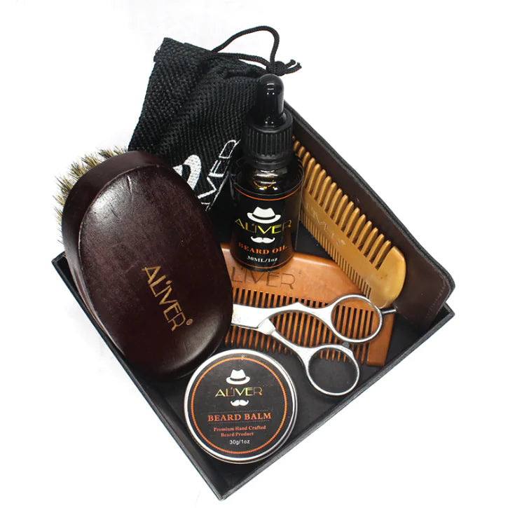 Beard Comb, Beard Balm, Grooming Tools Set