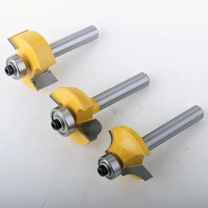 3-Piece 8MM Door Frame Router Bit Set for Woodworking