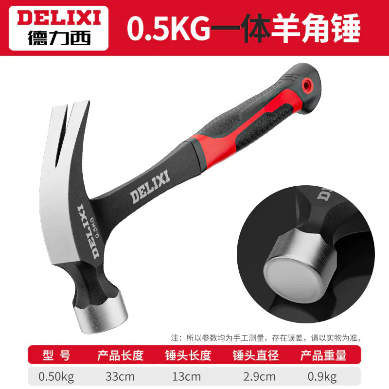 Delixi Multifunctional Claw Hammer for Woodworking
