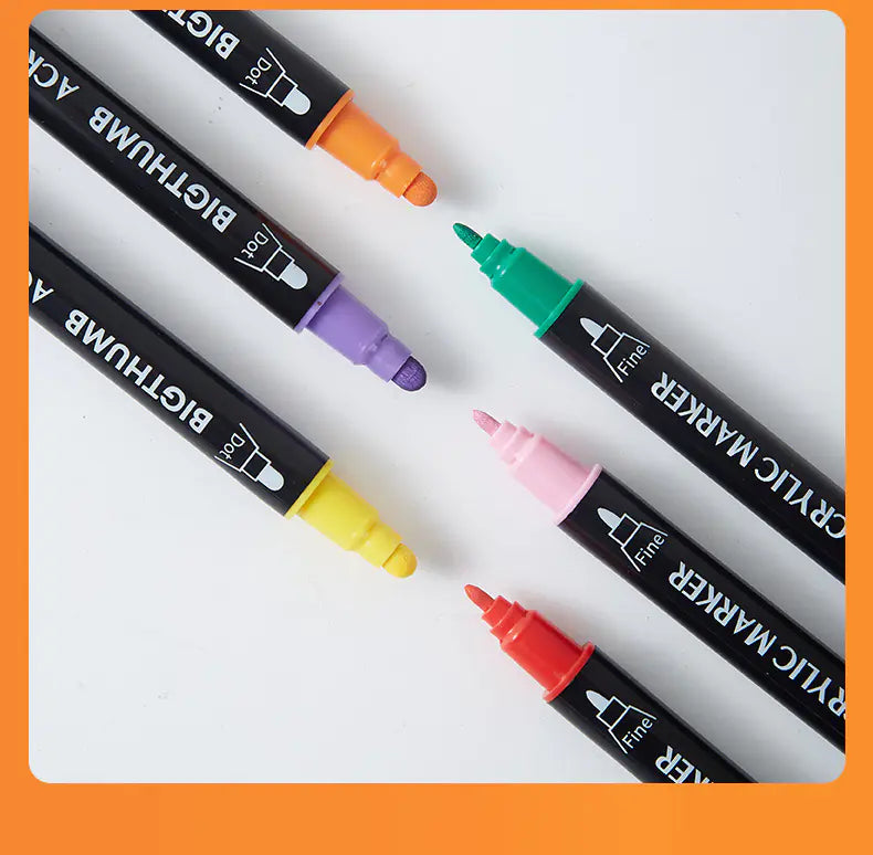 Acrylic Dual-Head Marker Pens for Art and DIY Projects