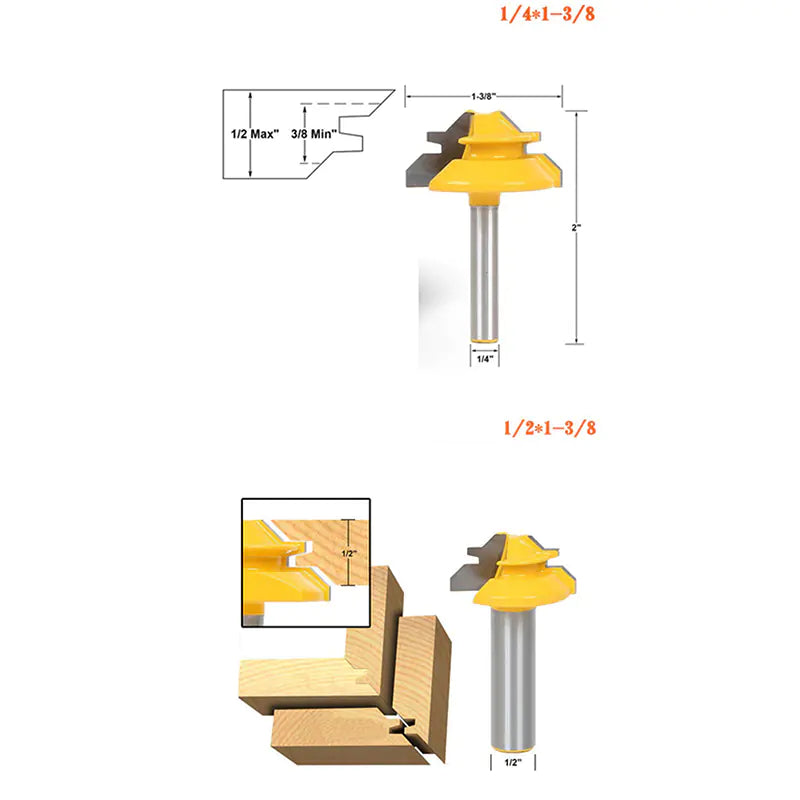 Crown Woodworking Router with 45° Jointing Tool