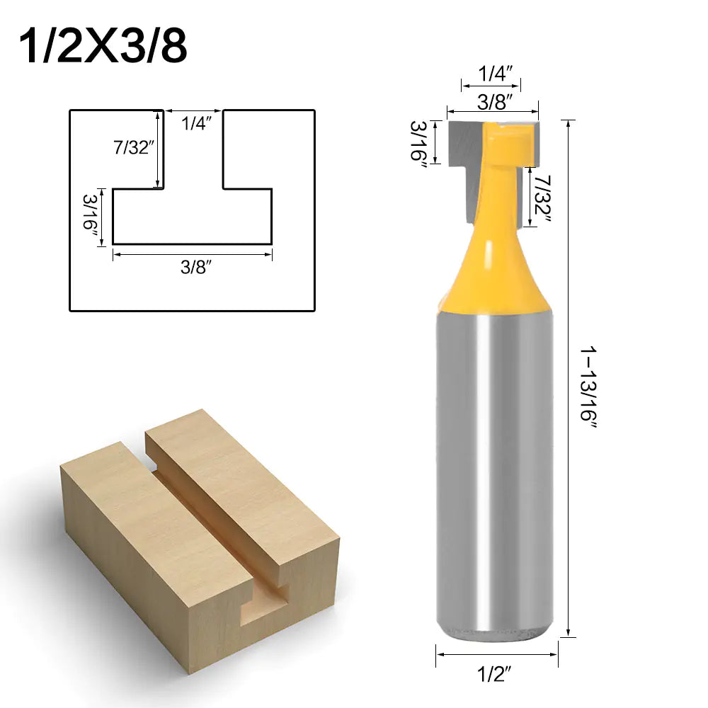 Woodworking Router Bit Set with Locking Mechanism