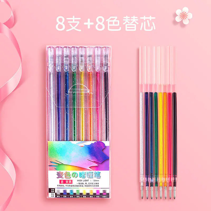 Glitter Gel Pen Set - 18 Colors for Art and Journaling