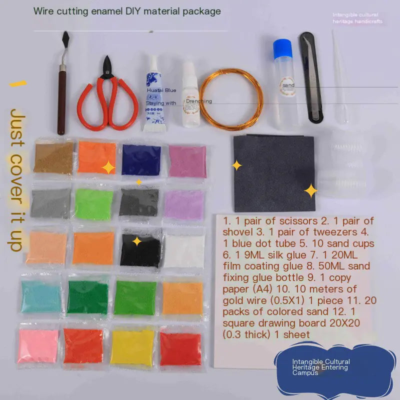 Cloisonné DIY Kit with Complete Tools and Materials