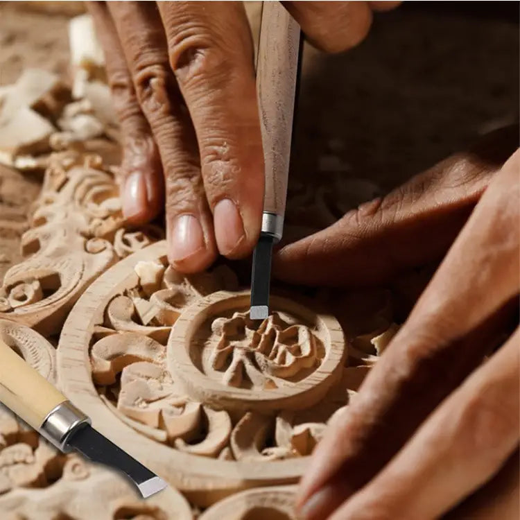 12pcs Carving Tools for DIY Woodworking and Stamping