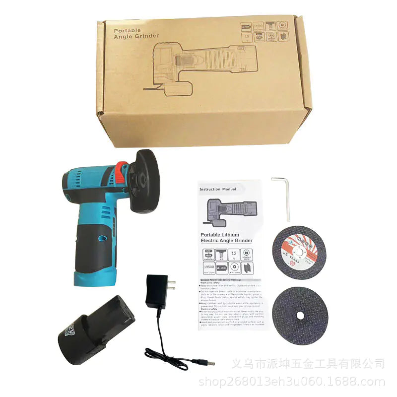 12V Brushless Mini Angle Grinder for Polishing and Cutting