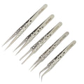 FEITA Tweezers Precision Tweezer Set Crafts Tweezer Kit Soldering Tweezers Jewelry Tweezers Tweezers for Crafting Lash Extensions Electronics Hobby Tools