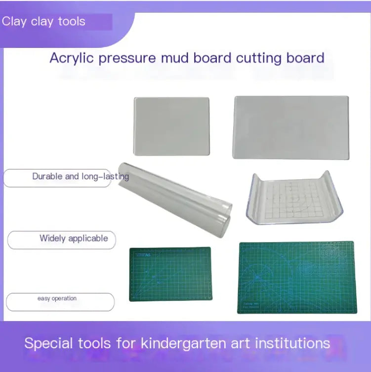 Acrylic Clay Cutting Mat for DIY Sculpting Tools