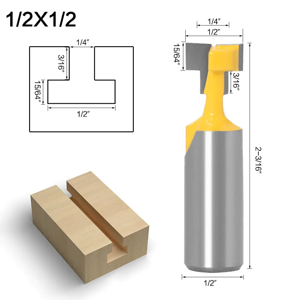 Woodworking Router Bit Set with Locking Mechanism