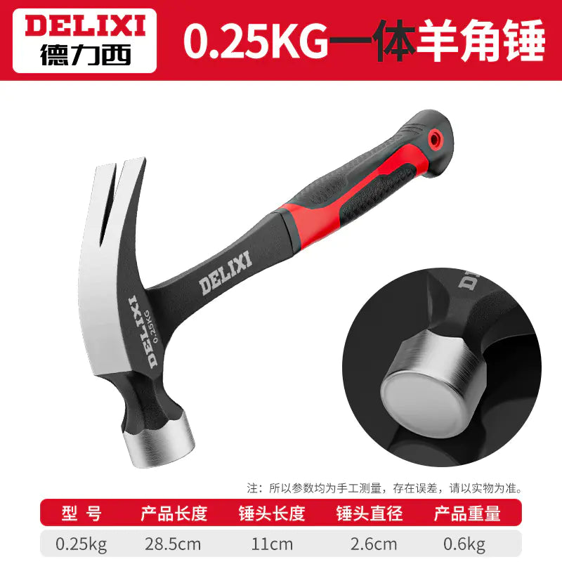 Delixi Multifunctional Claw Hammer for Woodworking