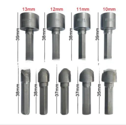 9-Piece Hex Key and Socket Wrench Set (5-13mm)