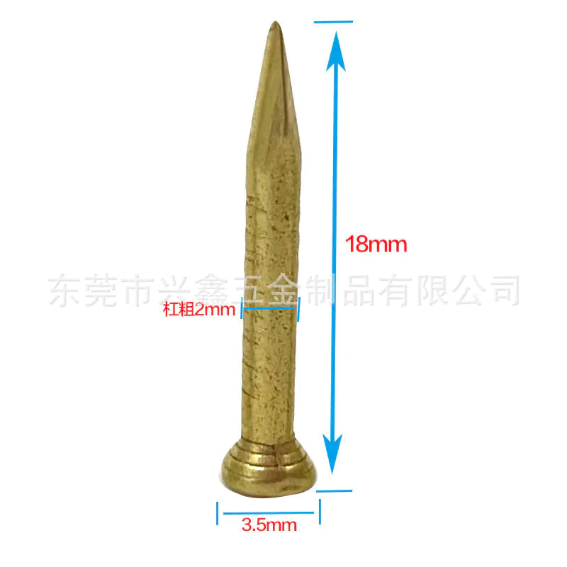 Round Head Brass Nails for Woodworking and Art
